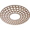 Ekena Millwork Fink Wood Fretwork Pierced Ceiling Medallion, Walnut, 38"OD x 13 3/4"ID x 3/8"T CMWP38X38X0375FFWA - alternate 5